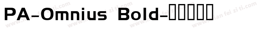 PA-Omnius Bold字体转换